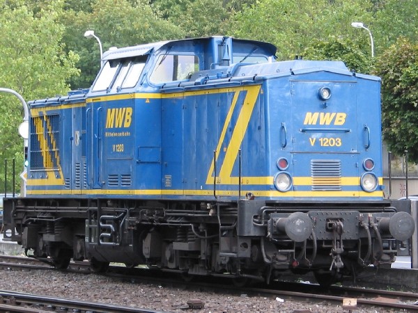 Abbildung der Lokomotive MWB V 1203