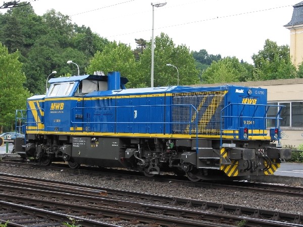 Abbildung der Lokomotive MWB V 2301 (MaK G 1700 BB)