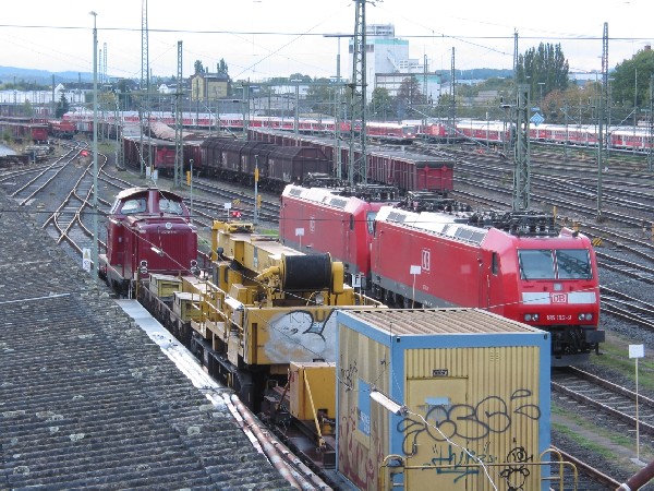 Abbildung des Güterbahnhofes Limburg/Lahn