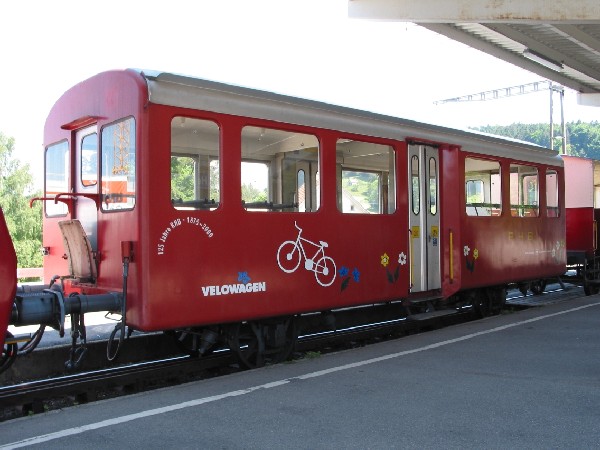 Abbildung der Lokomotive RHB Velowagen