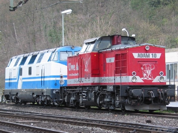 Abbildung der Lokomotiven 202 Adam 10 + D&D V 180