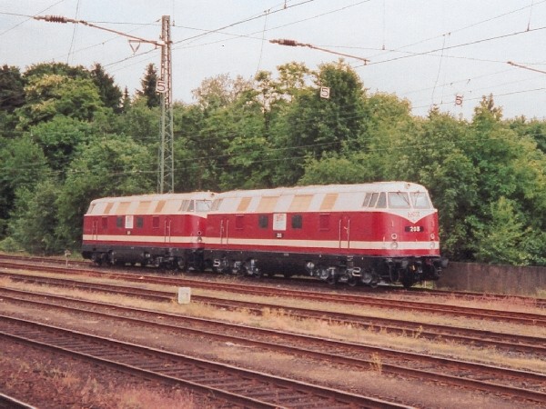 Abbildung der Lokomotiven MEG 201 + 203